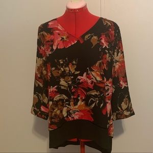 NWT Chico’s Grandiose Bouquet Layered Tunic